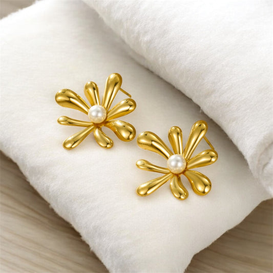 FLOWER STUD - printida-jewelry