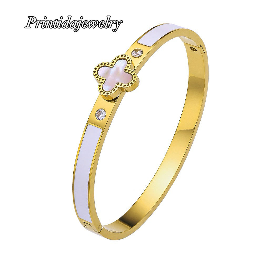 LILI CLOVER BANGLE - printida-jewelry