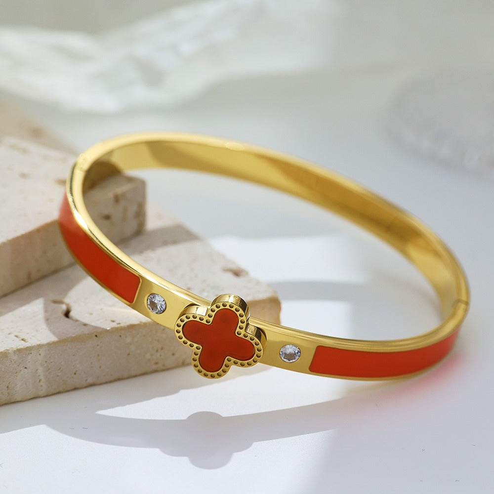 SUNSHINE CLOVER BANGLE - printida-jewelry