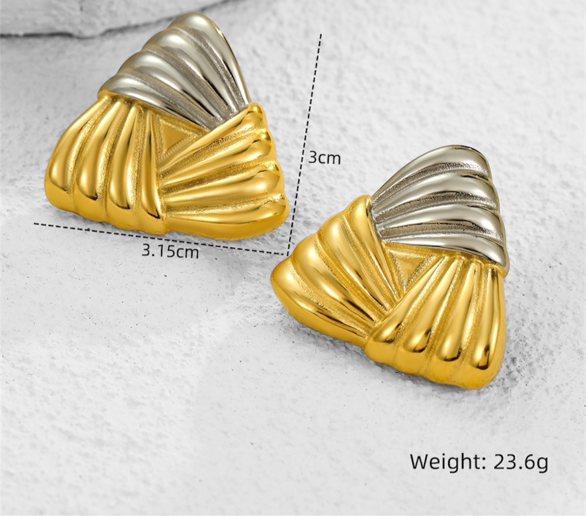 Double Triangle Earrings Design - Elegance Redefined