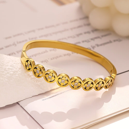 EVIE CLOVER BANGLE - printida-jewelry