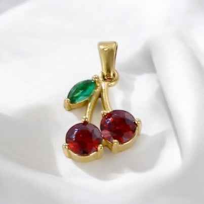 Cherry Charm Necklace - Elegant Accessory for Every Occasion