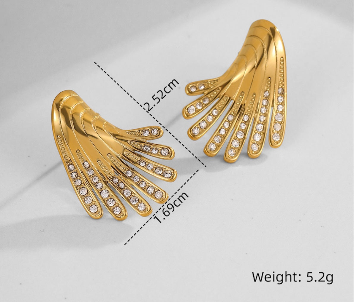 WINGS STUD: Elegant Wings Stud Earrings