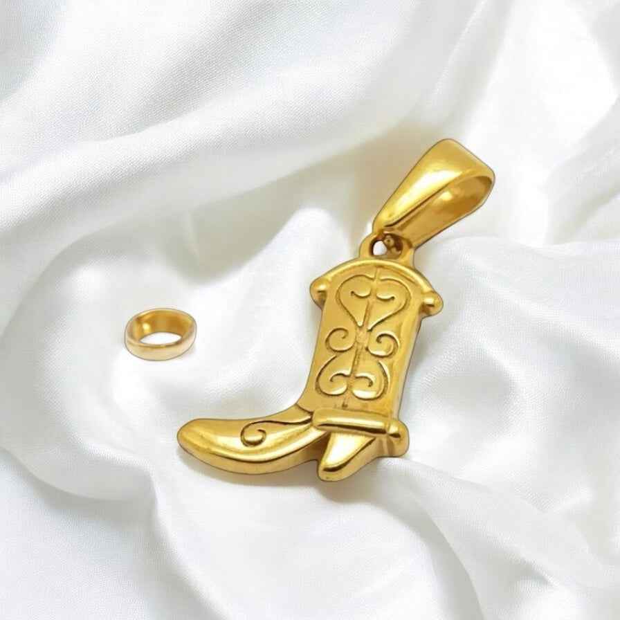Cowboy Boot Charm - Western-Inspired Accessory for Your Jewelry Collection