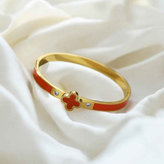Sunshine Clover Bangle - Elegant Accessory for Every Occasion