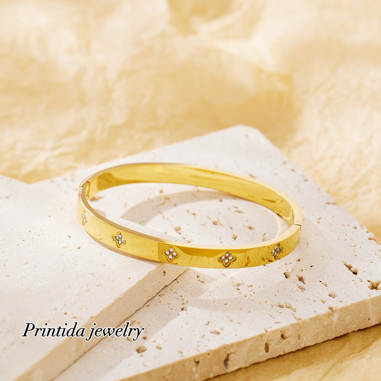 STAR CLOVER BANGLE - printida-jewelry