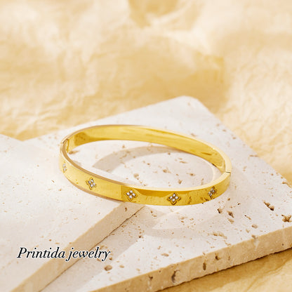 STAR CLOVER BANGLE - printida-jewelry