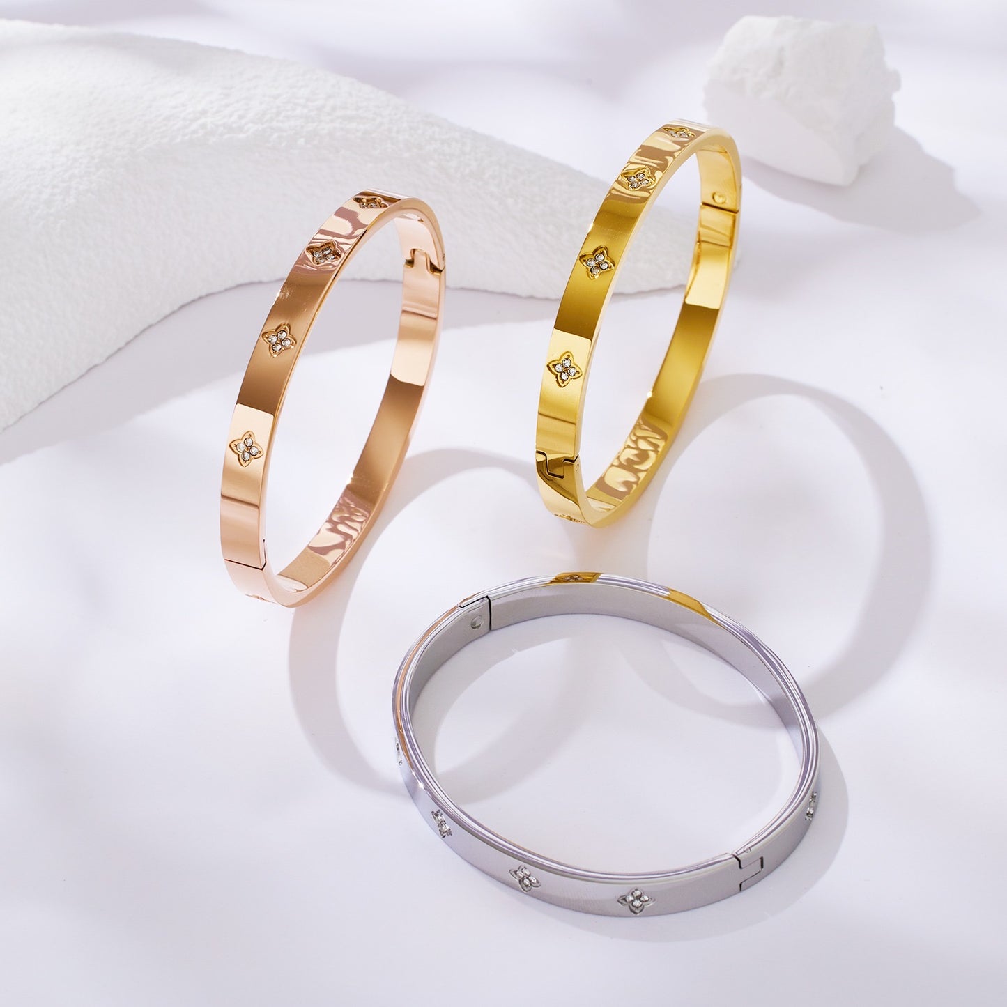 STAR CLOVER BANGLE - printida-jewelry