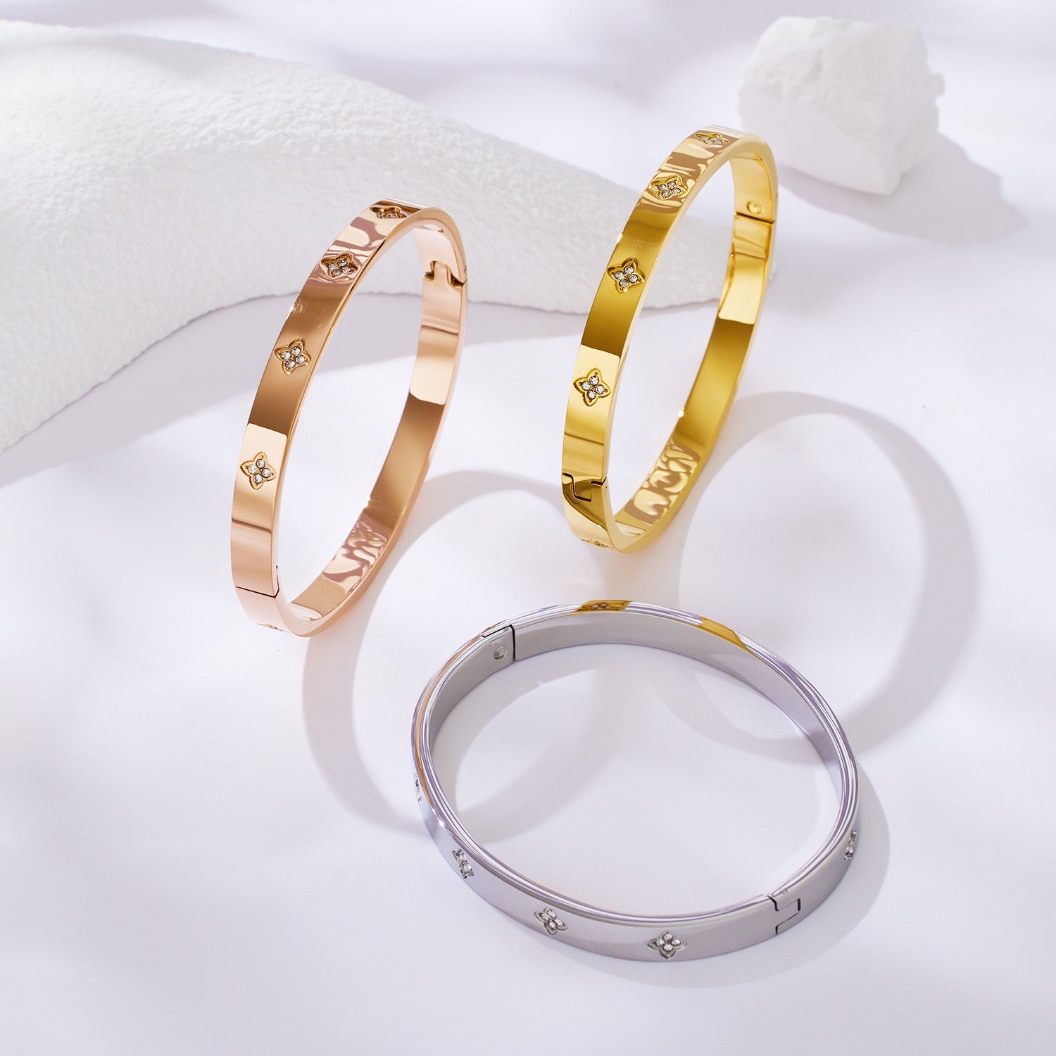 STAR CLOVER BANGLE - printida-jewelry