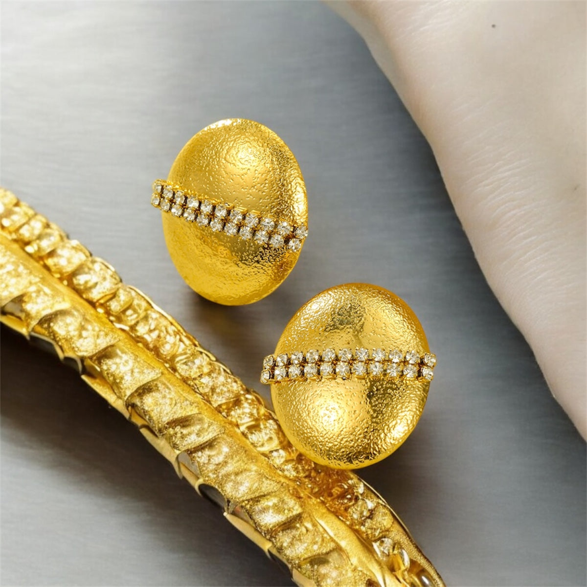 HAMMERED EARRINGS - printida-jewelry