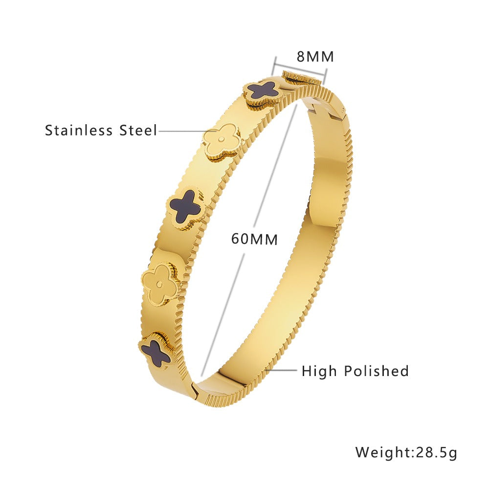 CYNDY CLOVER BANGLE - printida-jewelry